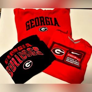 Georgia Bulldog Bundle! XL tees and an XL (18/20) hoodie!